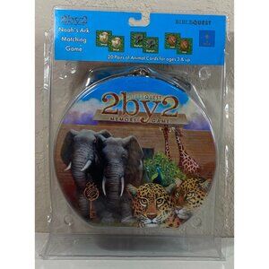 Bible Quest 2 by 2 Memory Game - Noah's Ark Matching Game - Brand New - Ages 3+